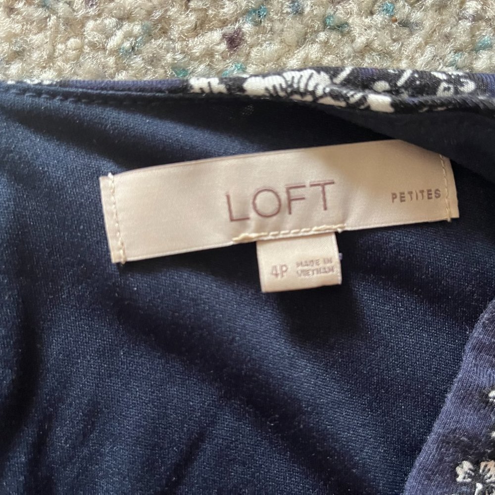 Navy Patterned Loft Dress - Picture 4 of 6